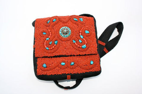 Coral Bead Bag of Bhutan - A Fair Trade World