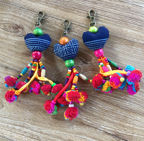 Animal and Bird Key Ring/Backpack Accessory - A Fair Trade World