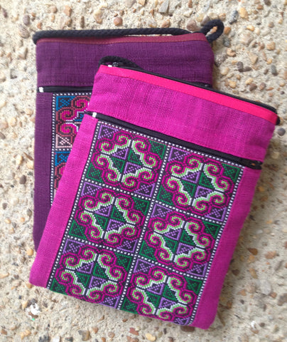 Cross Stitch Hill Tribe Bag - A Fair Trade World