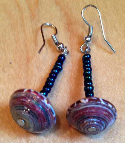 Utukufu Disk Bead Earrings - A Fair Trade World