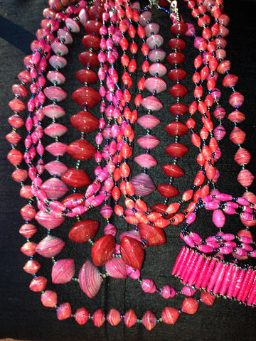 Hot Neon Pink Necklace, Neon Pink jewelry, chunky pink necklace, state –  Polka Dot Drawer